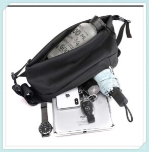 Men's chest bag, fashionable and casual shoulder bag, multifunctional waterproof crossbody bag 9 chestwasitshoulder-bag