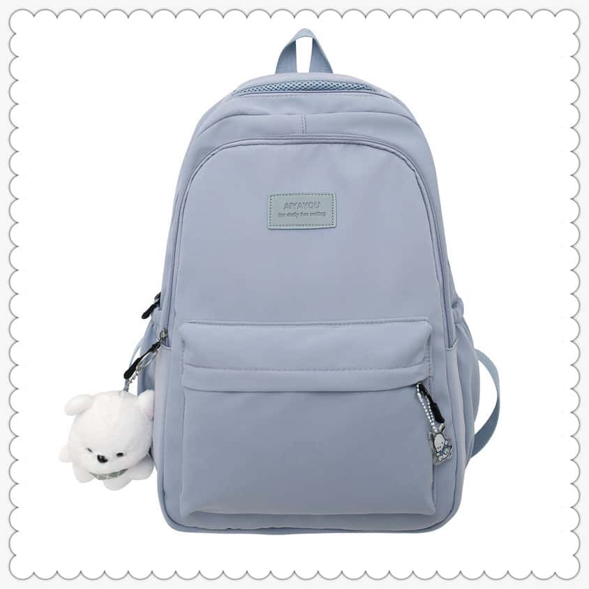 Forest style large capacity high school student backpack, women's simple and versatile Instagram campus style backpack, women's computer backpack 7 school bag